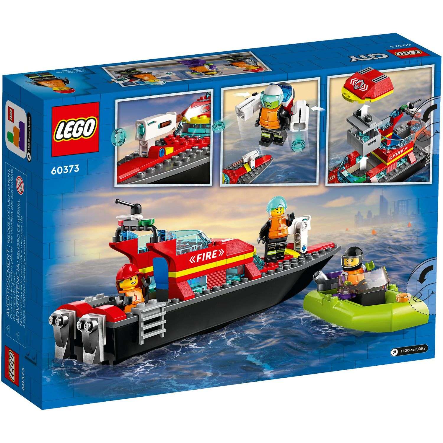 Конструктор LEGO Пожарно-спасательная лодка 60373 - фото 8