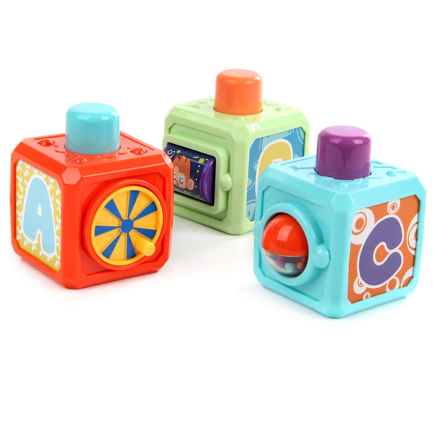 Кубики Veld Co развивающая игрушка со звуком 3 штуки - фото 2