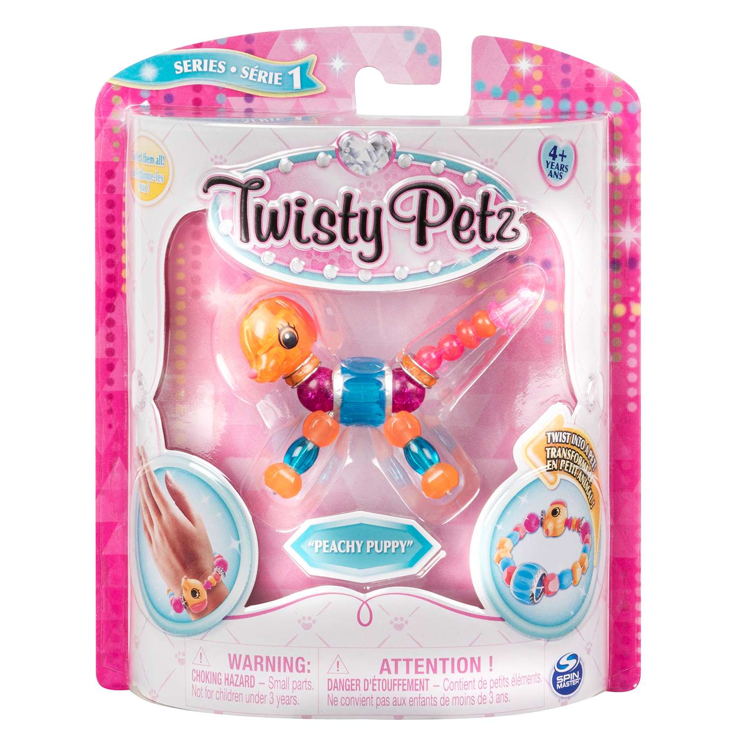 Набор Twisty Petz Фигурка-трансформер для создания браслетов Peachy Puppy 6044770/20104516 - фото 1