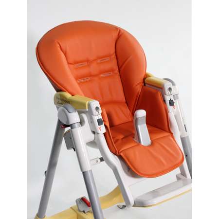 Чехол из экокожи Чехольчик ОК на стульчик для кормления Peg perego Prima Pappa Diner оранжевый