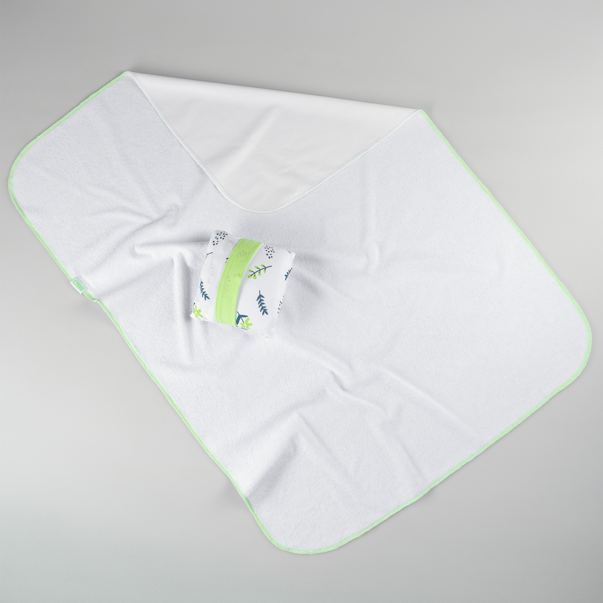 Клеенка-пеленка многоразовая Mrs.Stretch Mr.Jersy непромокаемая цвет белый-ярко-зеленый 60х80 см - фото 8