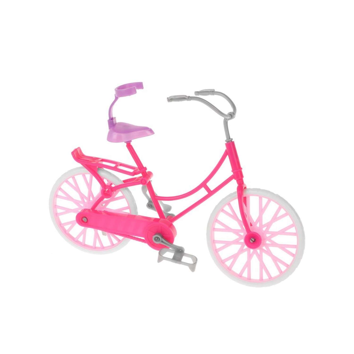 Кукла на велосипеде Наша Игрушка в комплекте 12 предметов для игры 801352 - фото 4
