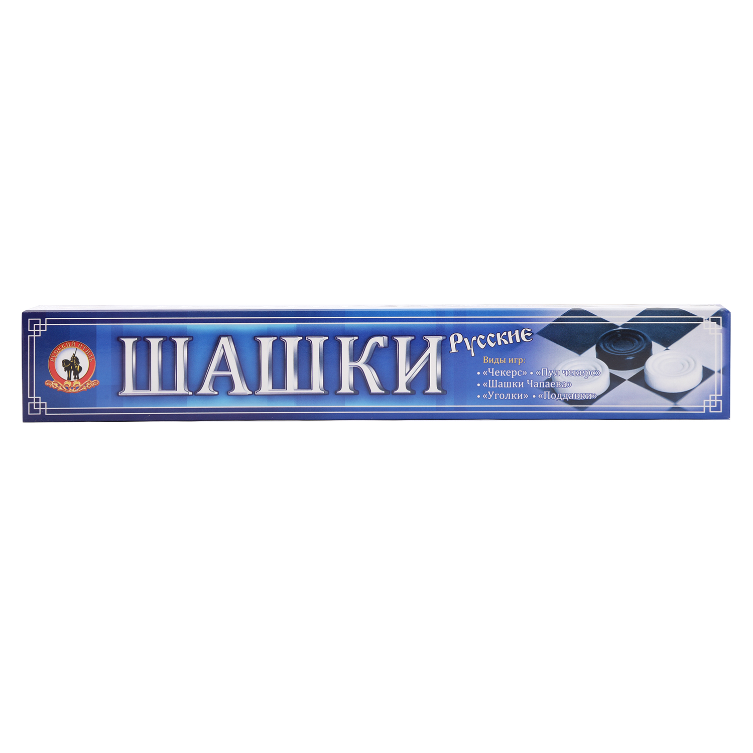 Шашки Русский стиль в узкой коробке купить по цене 99 ₽ в интернет-магазине  Детский мир