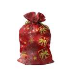 Мешок для подарков sfer.tex Деда Мороза 28х42 см красный