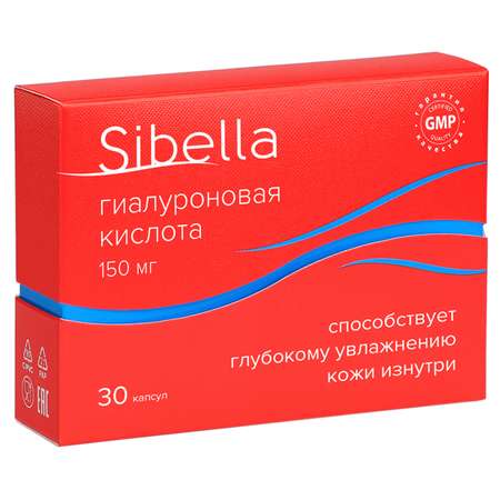 Биологически активная добавка Sibella Гиалуроновая кислота 0.34г*30капсул