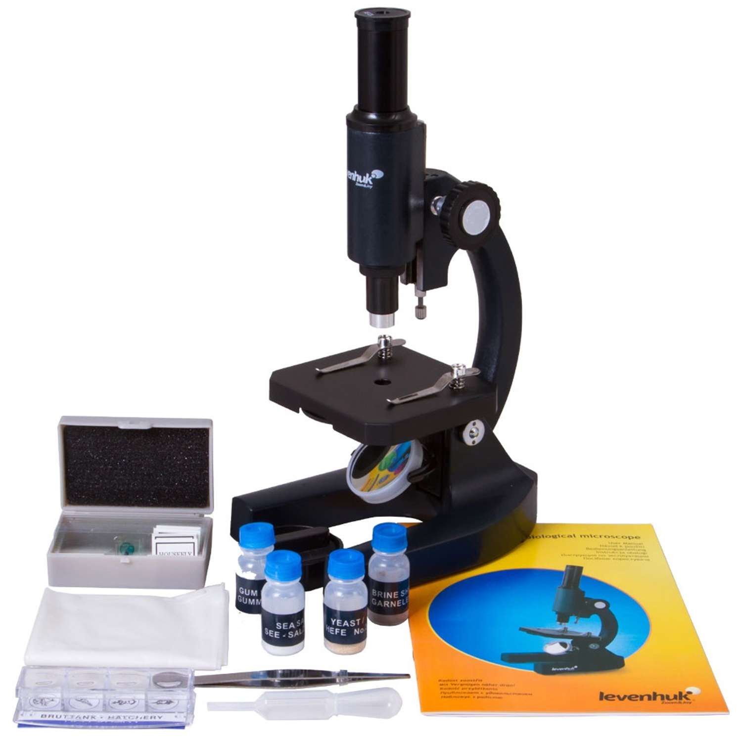 Микроскоп Levenhuk 3S NG монокулярный с набором для опытов - фото 1