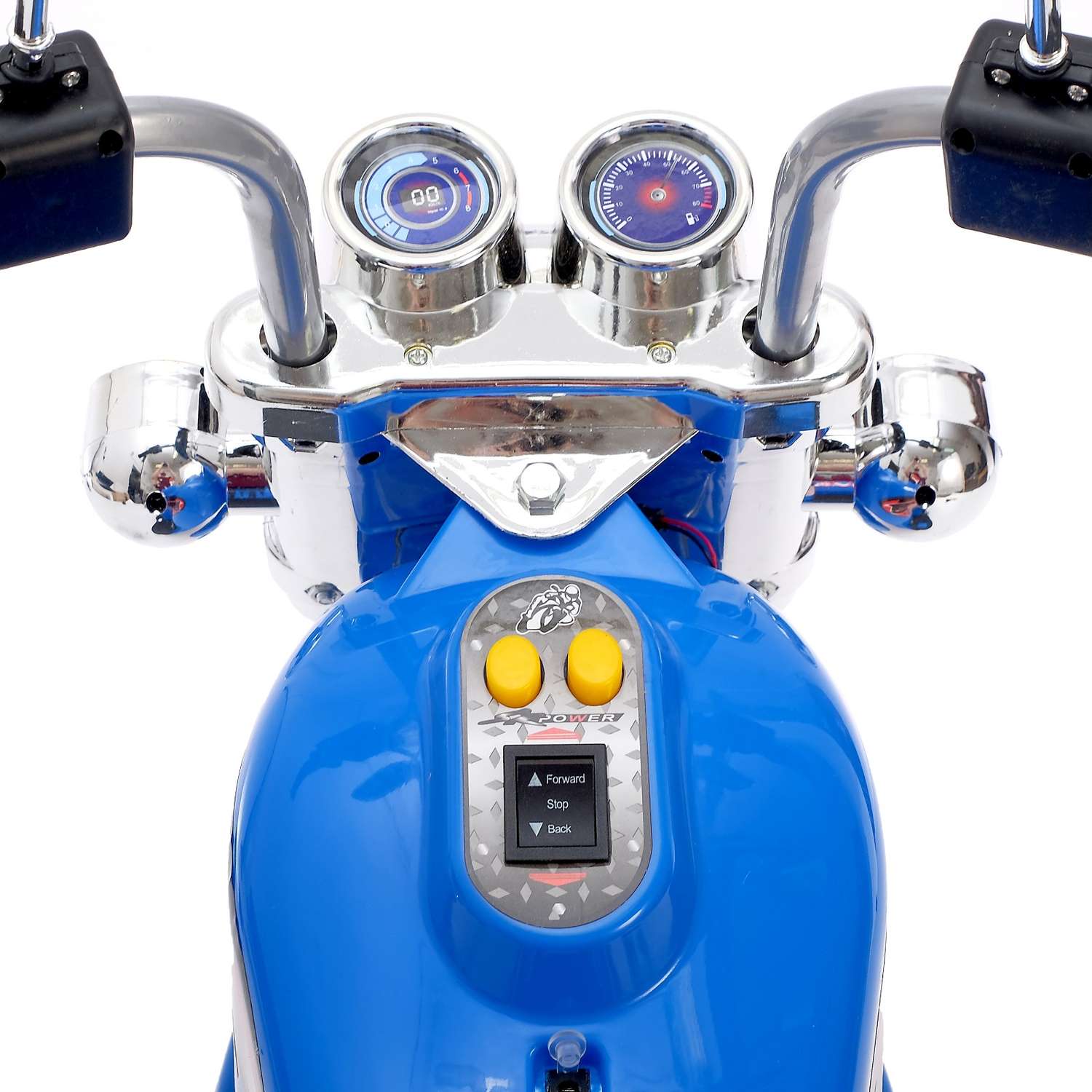 Электромотоцикл Sima-Land Чоппер цвет синий - фото 6