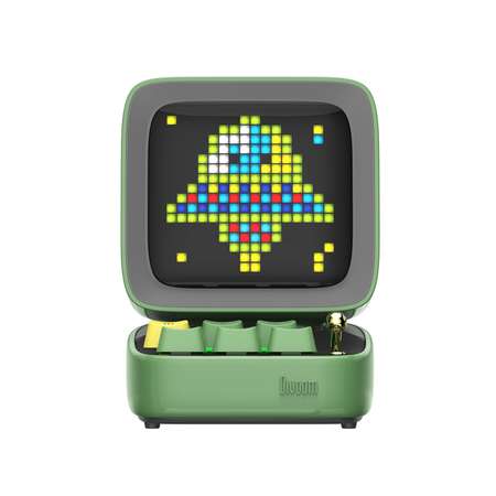 Беспроводная колонка DIVOOM портативная Ditoo Pro зеленая с пиксельным LED-дисплеем