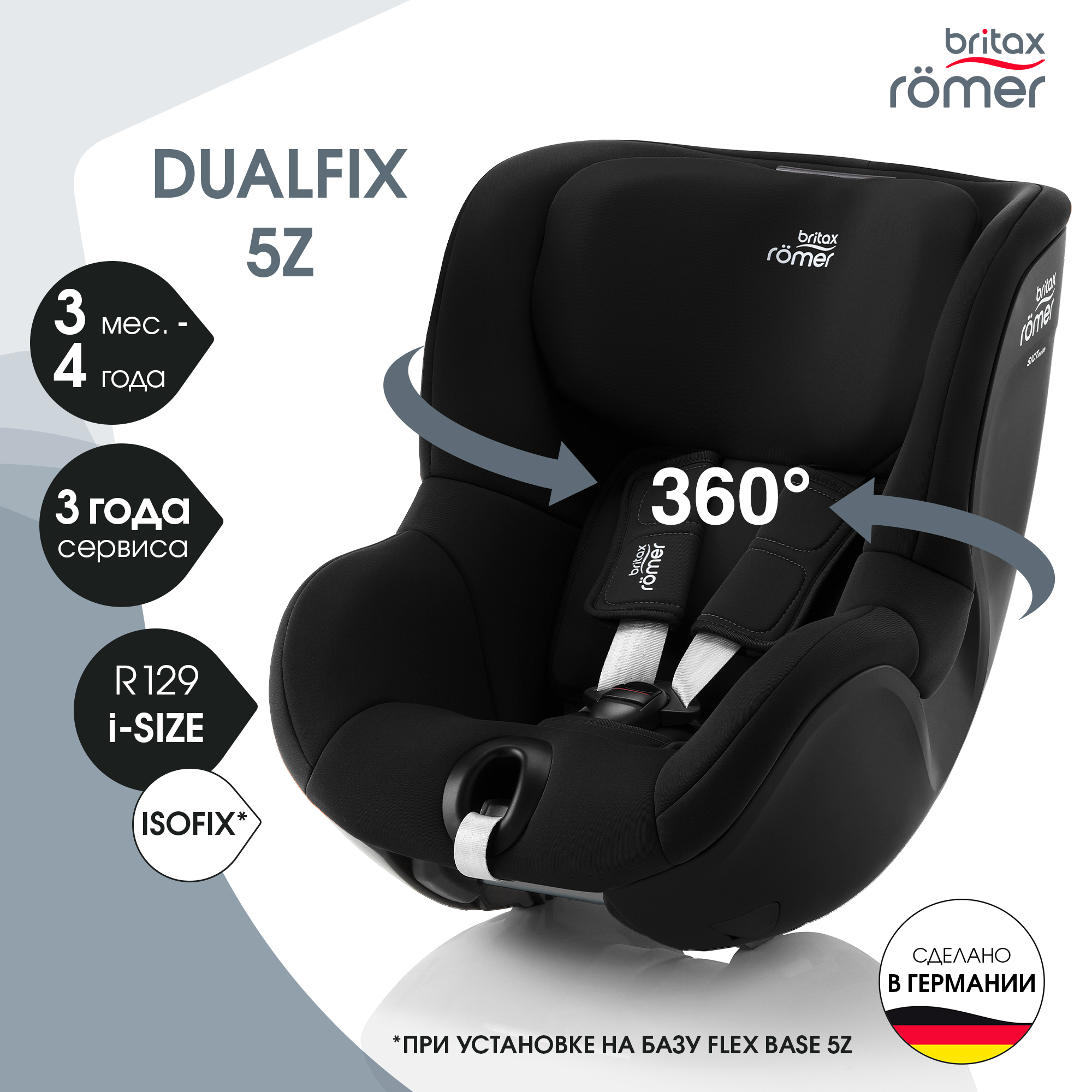 Автокресло Britax Roemer Dualfix 5Z Space Black - фото 1