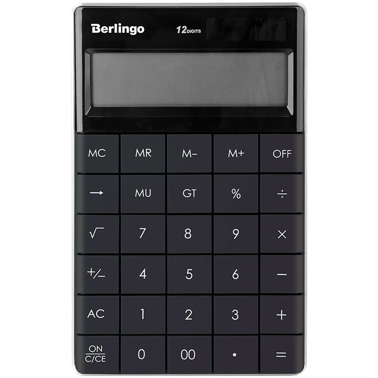 Калькулятор настольный Berlingo Power TX 12 разрядов антрацит - фото 1