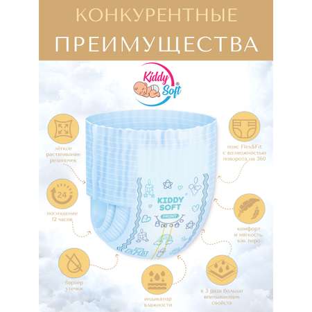 Подгузники-трусики XL 12-17 кг Kiddy Soft XL 12-17 кг