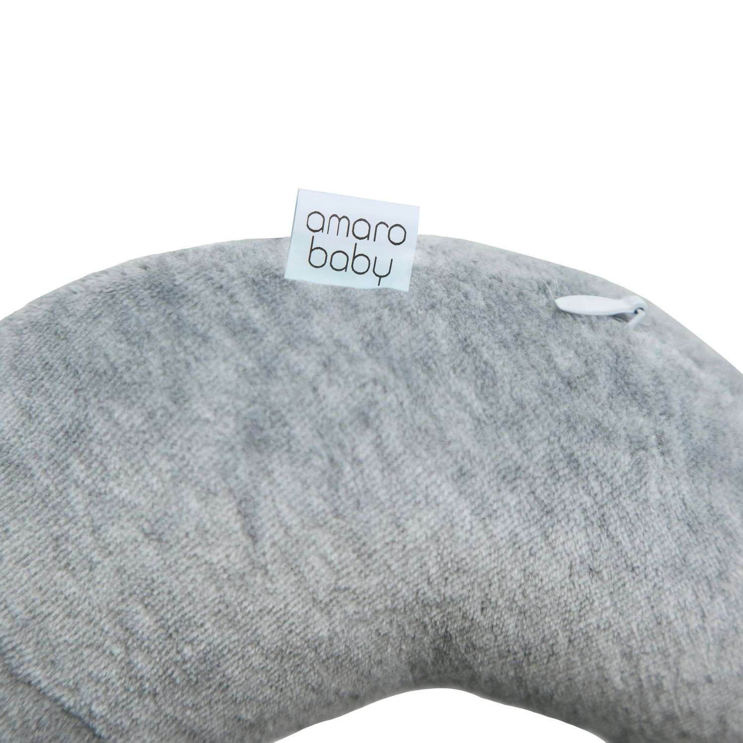 Подушка для шеи Amarobaby Soft Bagel Серый - фото 5