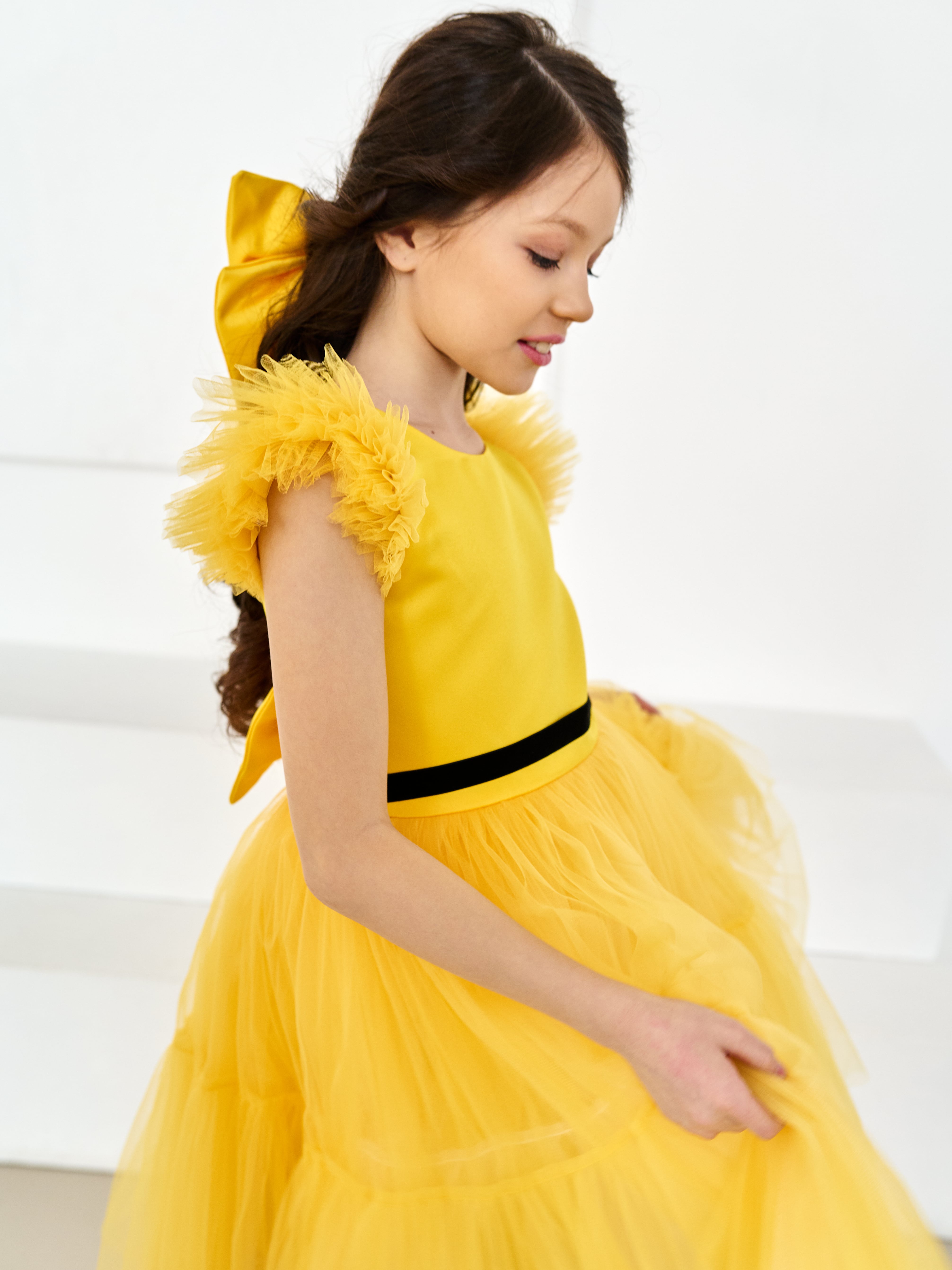 Платье LELUkids 0118.33.42/желт - фото 4