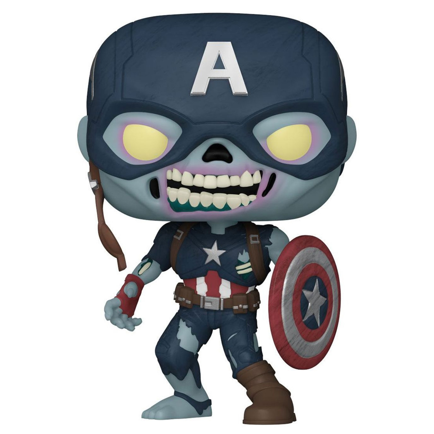 Фигурка Funko POP! Bobble Marvel What If Zombie Captain America Exc 10 58449 - фото 1