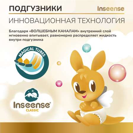 Подгузники INSEENSE 72 шт. S