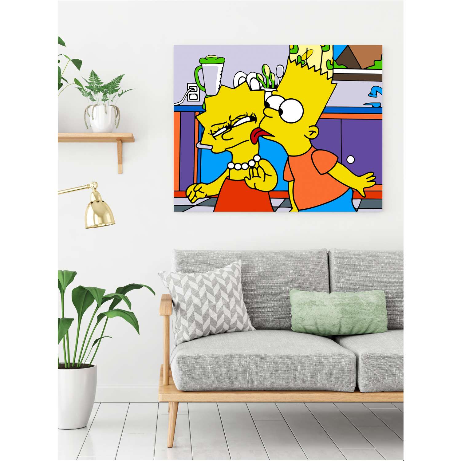 Картина по номерам Это просто шедевр SHE024 Барт и Лиза - фото 3