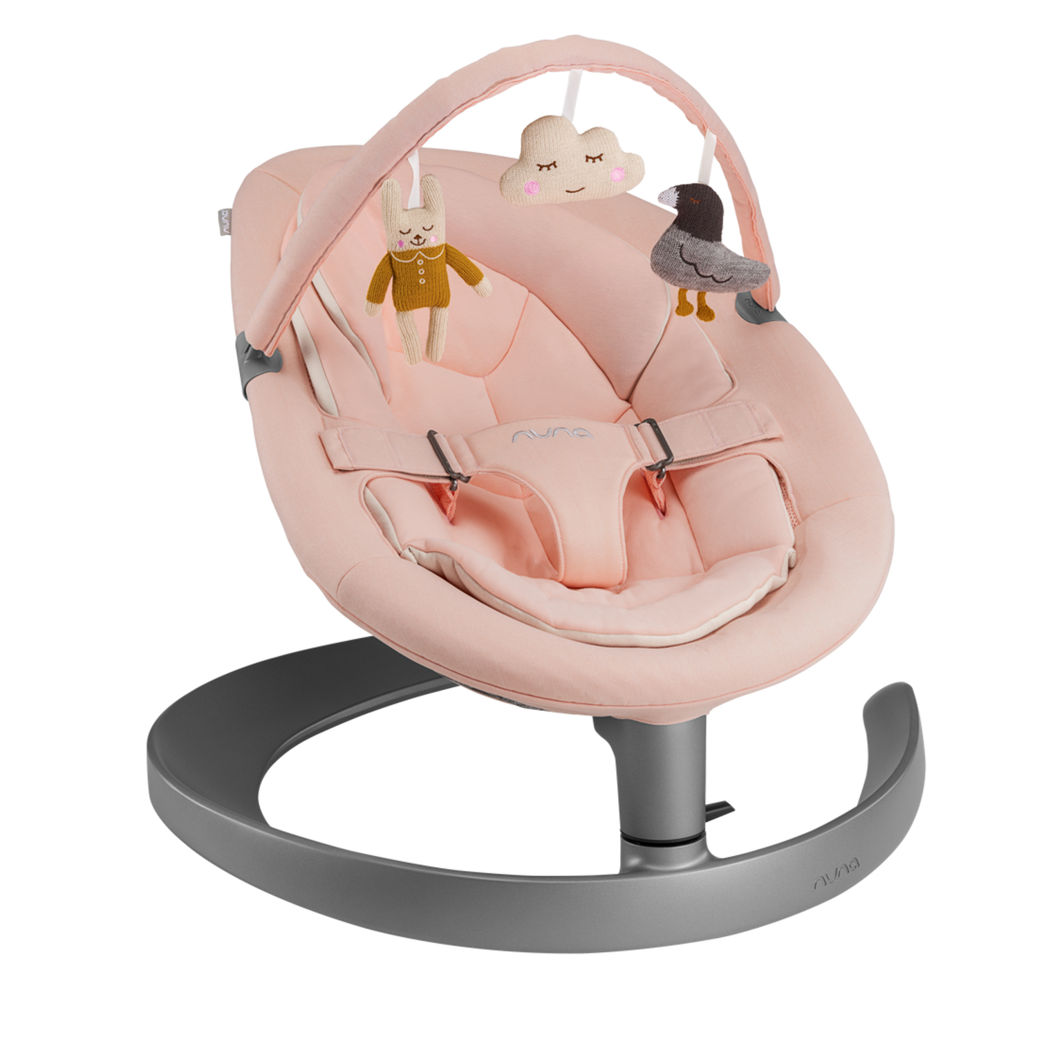 Шезлонг NUNA Leaf Grow Toy peach - фото 1