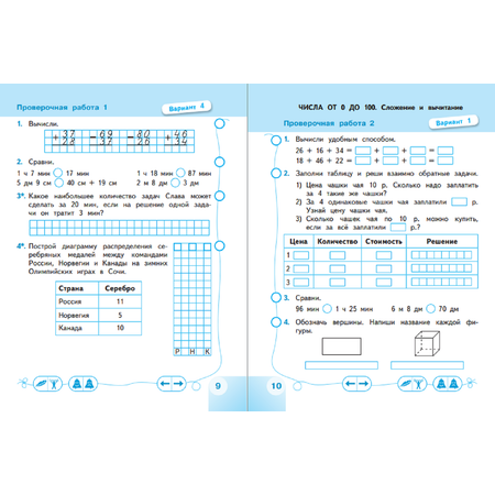 Пособие Просвещение Математика Проверочные работы 3 класс