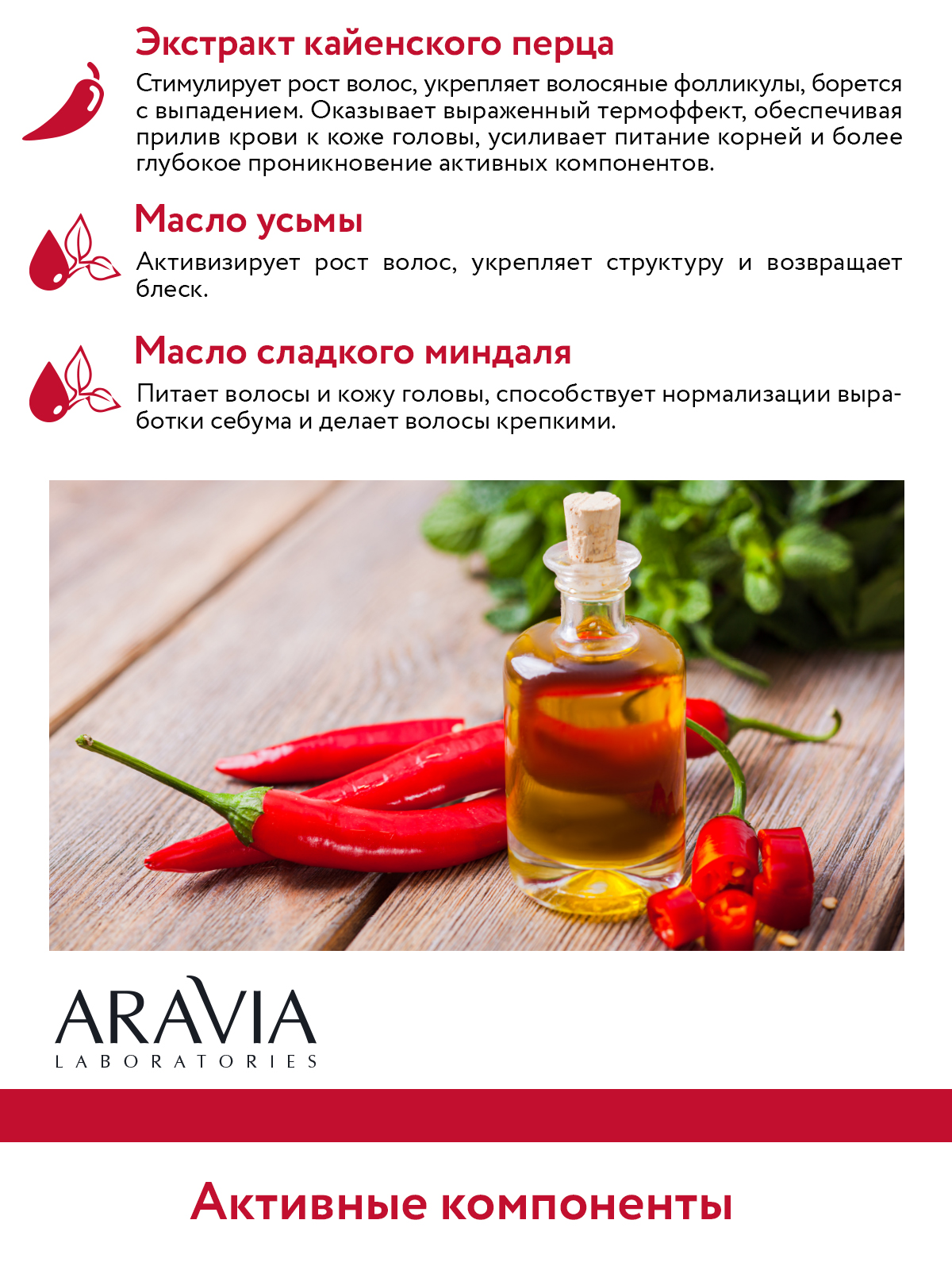 Маска-активатор ARAVIA Laboratories для роста волос с кайенским перцем и  маслом усьмы Spicy Hair Mask 200 мл купить по цене 384 ₽ в  интернет-магазине Детский мир