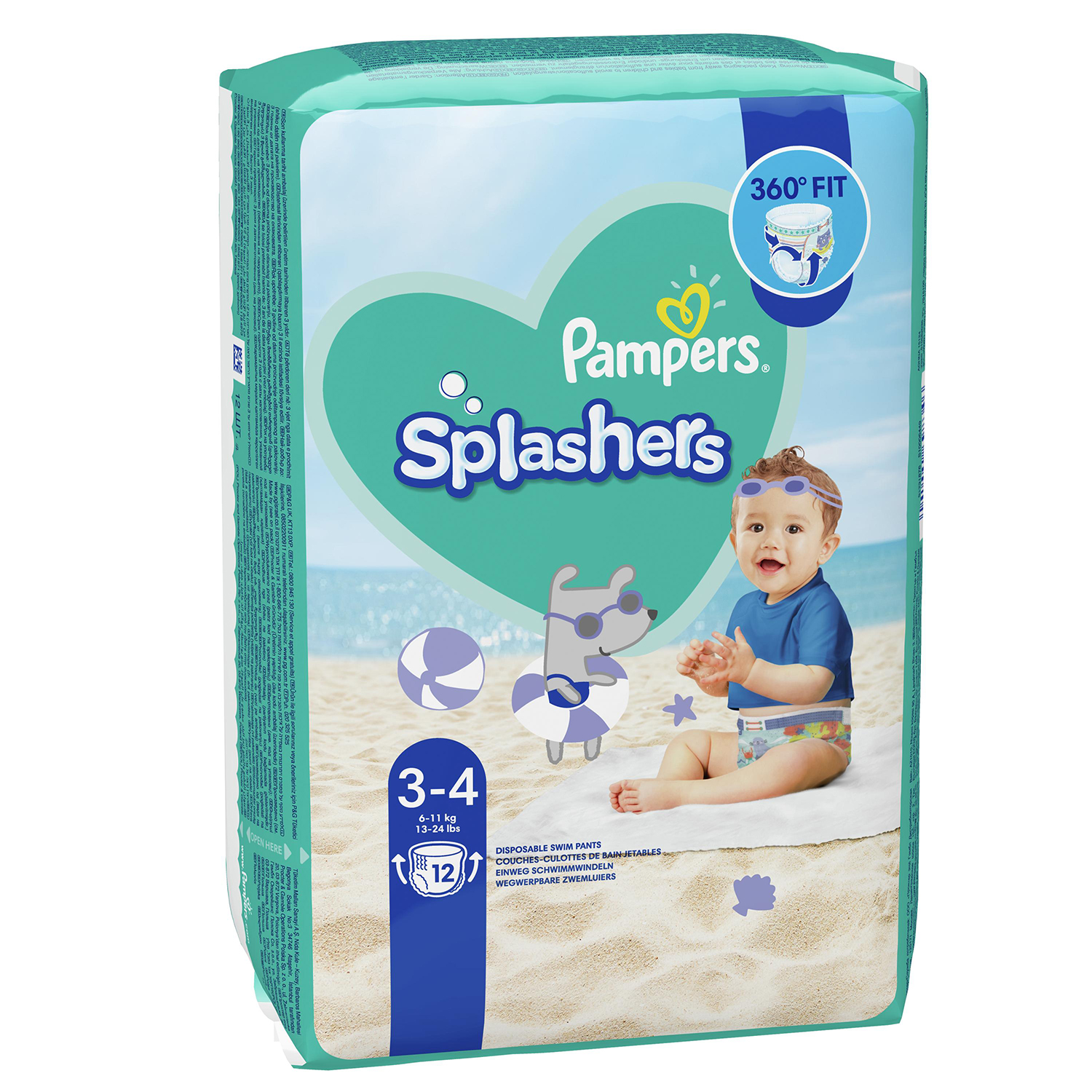 Трусики Pampers Splashers 12 шт. 4 6-11 кг - фото 2