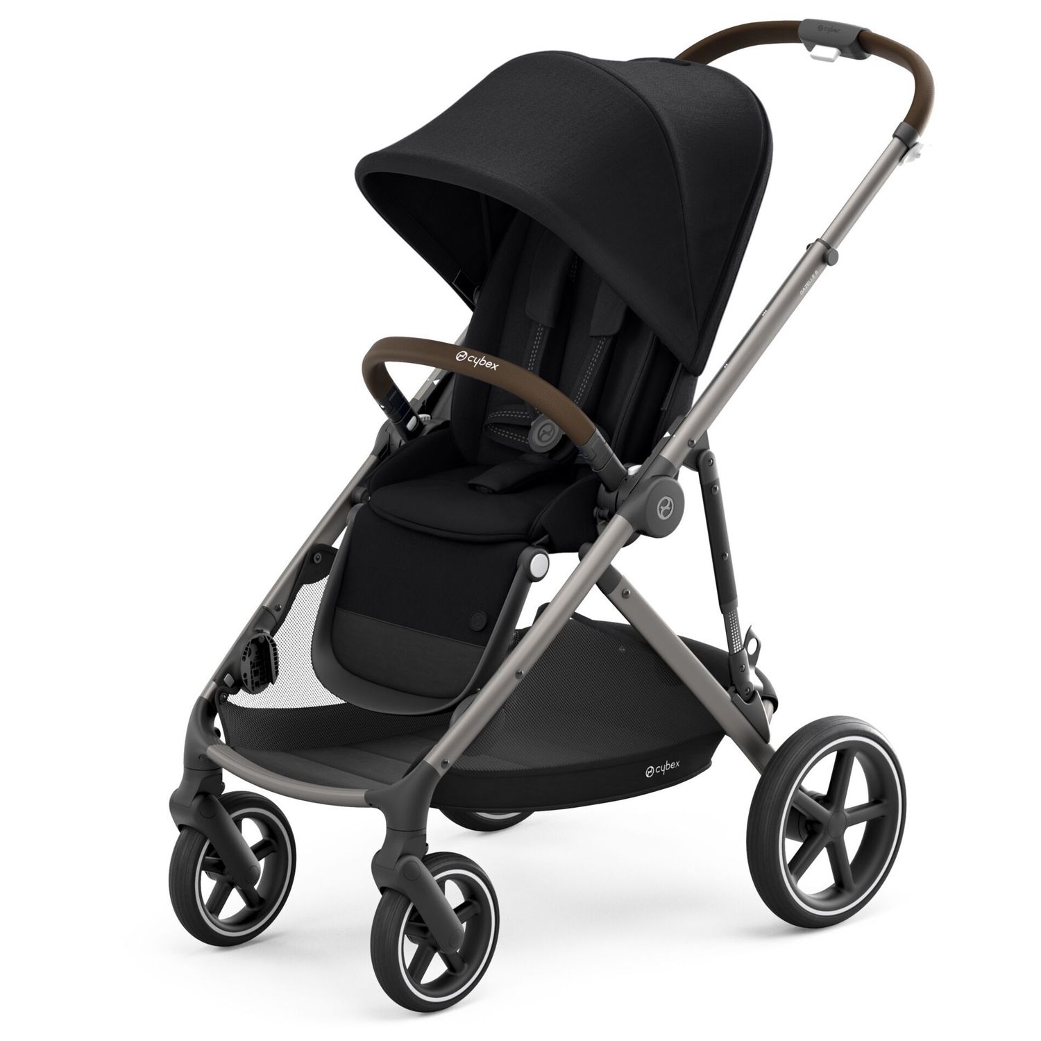 Коляска Cybex Gazelle S TPE с корзиной и дождевиком Deep Black - фото 3