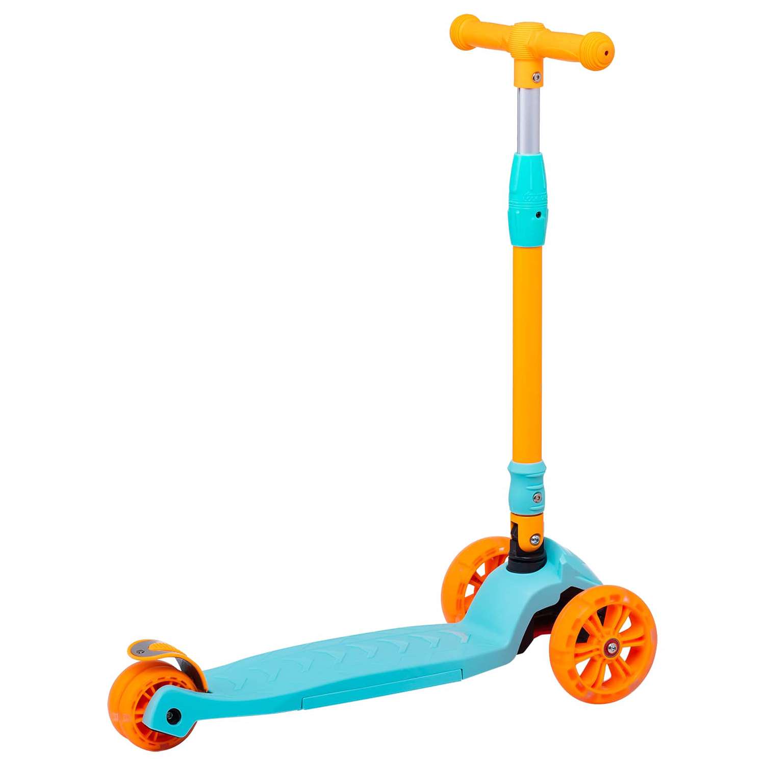 Самокат RIDEX трехколесный 3 wheels scooter Bunny 135/90 light blue/orange - фото 2