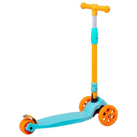 Самокат RIDEX трехколесный 3 wheels scooter Bunny 135/90 light blue/orange