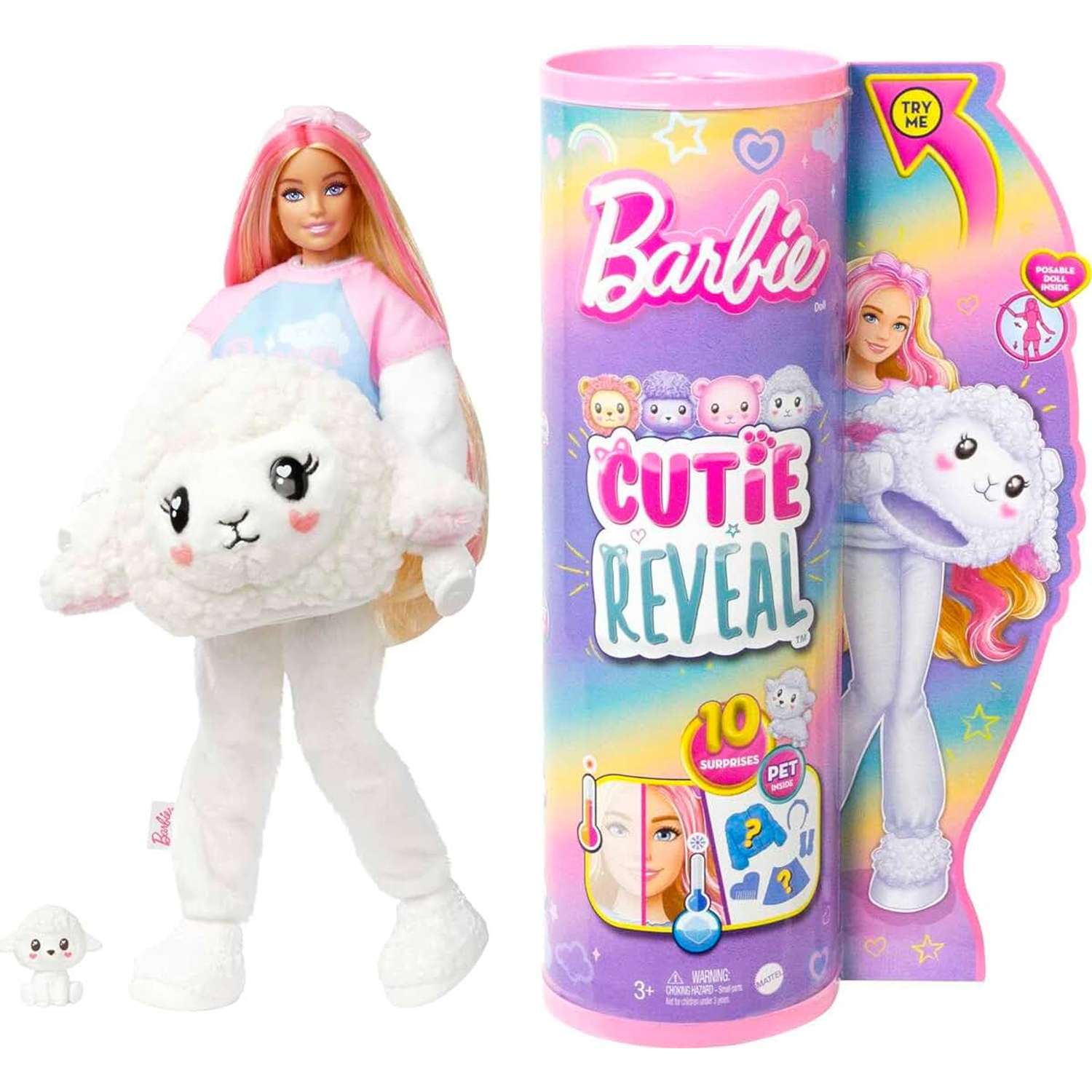 Кукла Barbie Cutie Reveal Милашка-проявляшка Овечка HKR03 HKR03 - фото 1