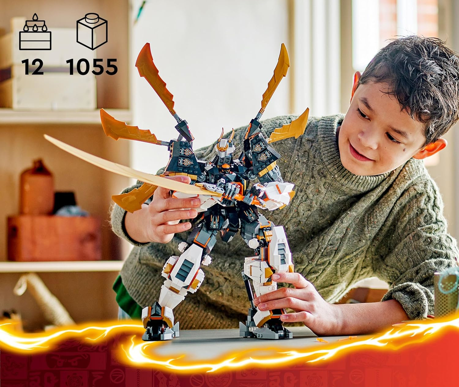 Конструктор LEGO Ninjago Робот-Титановый дракон Коула 71821 - фото 7