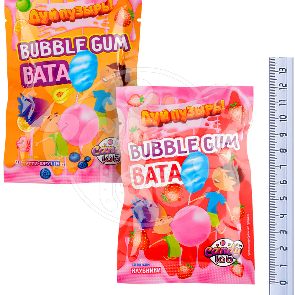 Жевательная резинка Fun Candy Lab ассорти вкусов Дуй пузырь! Bubble gum 24 шт по 5 грамм - фото 4