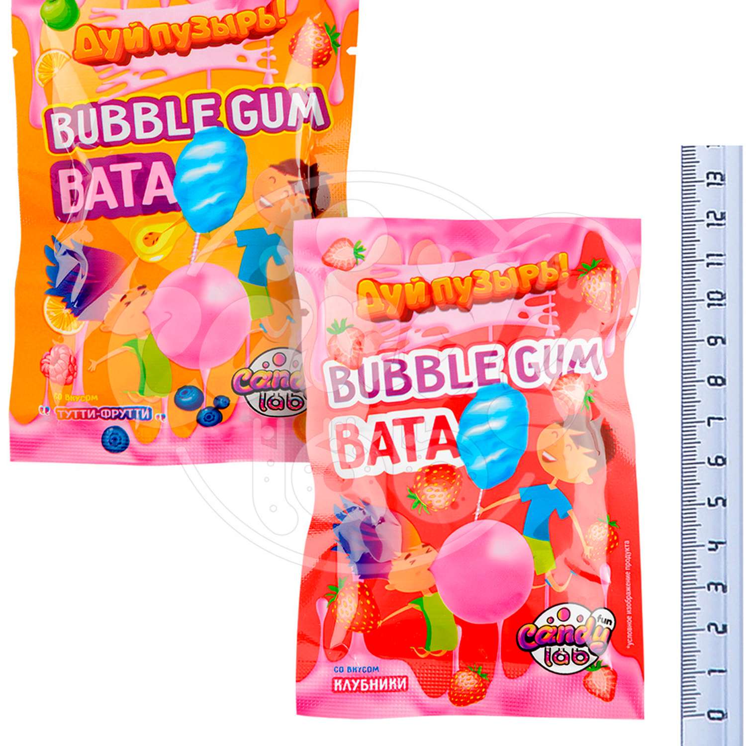 Жевательная резинка Fun Candy Lab ассорти вкусов Дуй пузырь! Bubble gum 24 шт по 5 грамм - фото 4