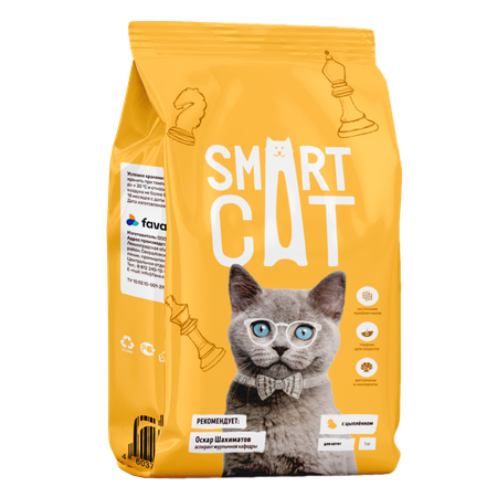 Корм для котят Smart Cat 5кг с цыпленком