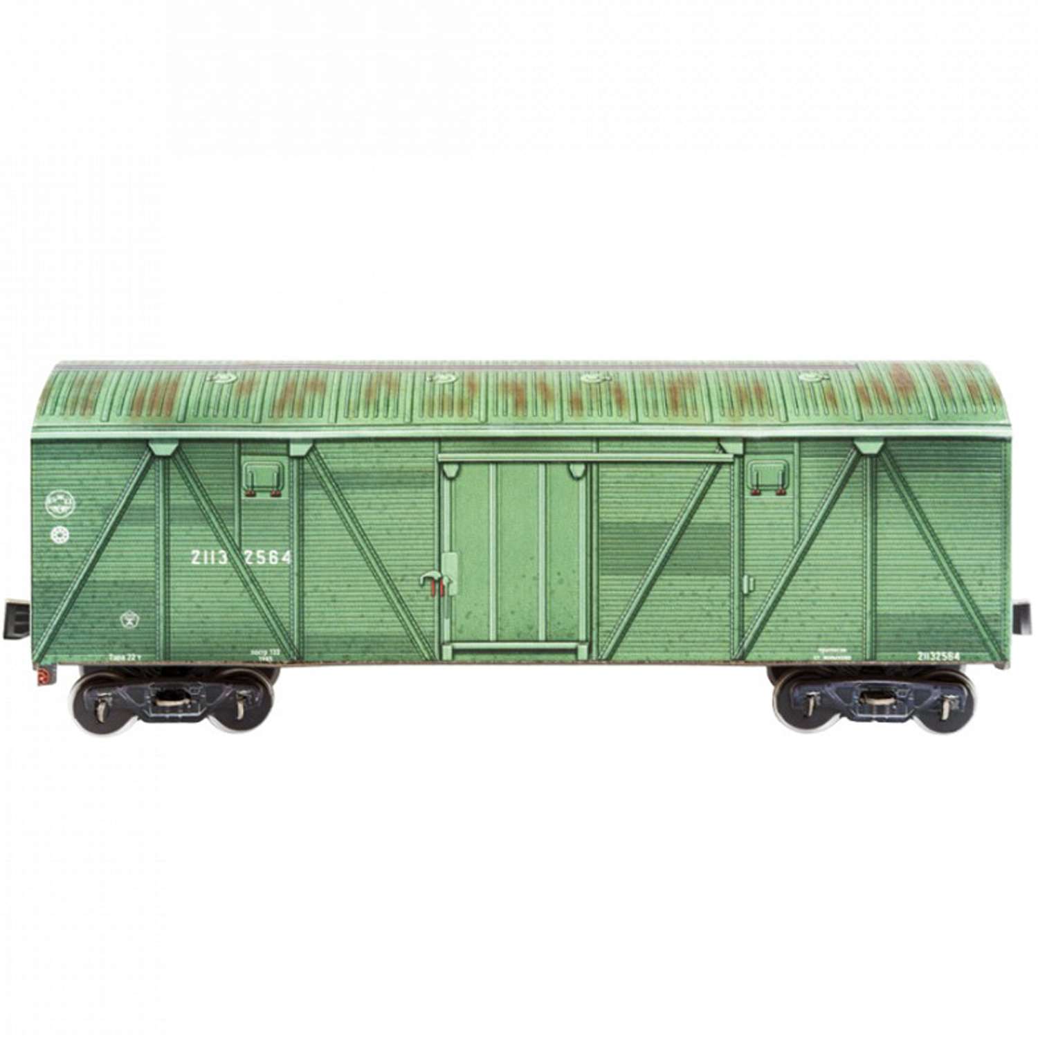 Сборная модель Умная бумага Железная дорога 1/87 Крытый вагон 11-066 571-2 571-2 - фото 1