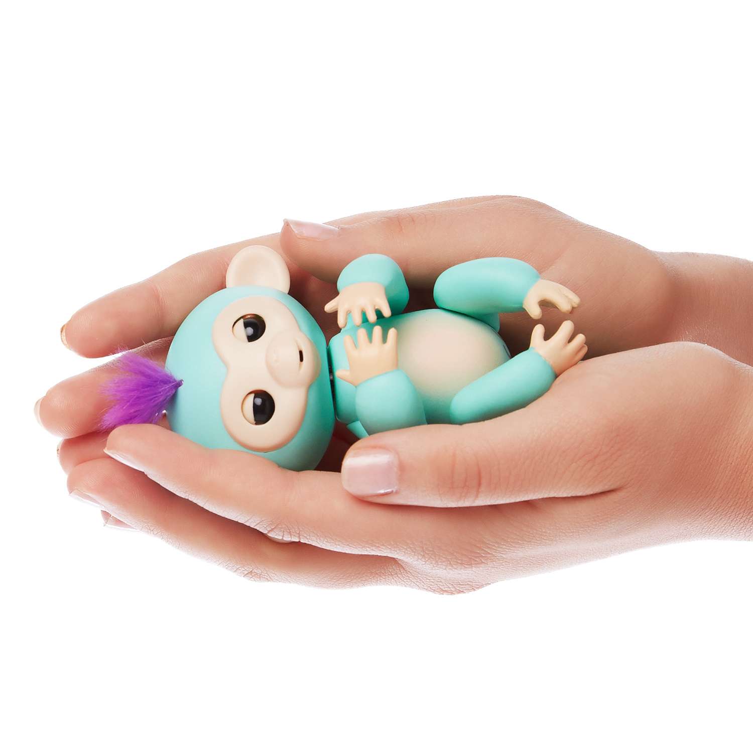 Обезьянка Fingerlings интерактивная Зоя Зелёная - фото 8