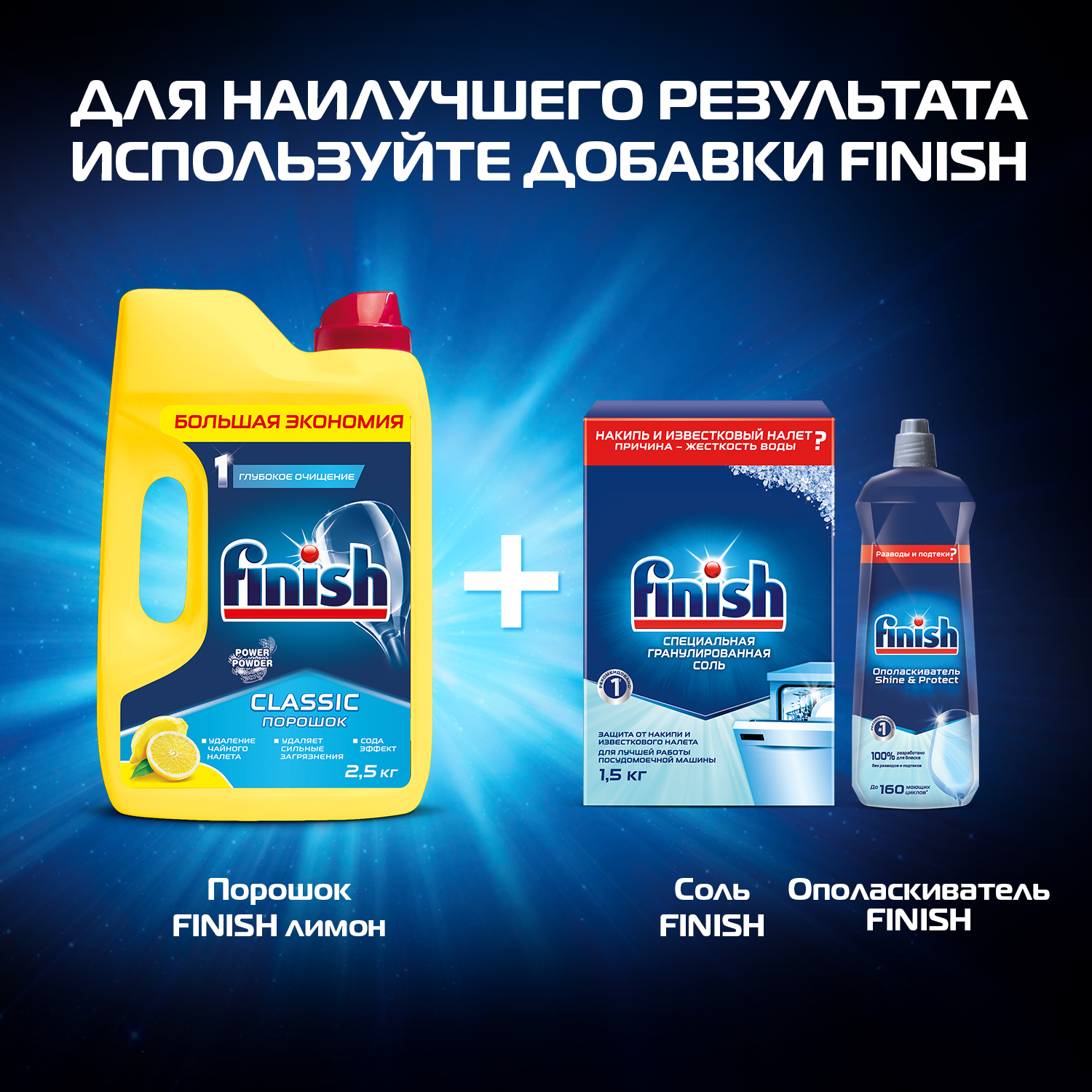 Порошок для ПММ Finish Lemon 1кг - фото 6