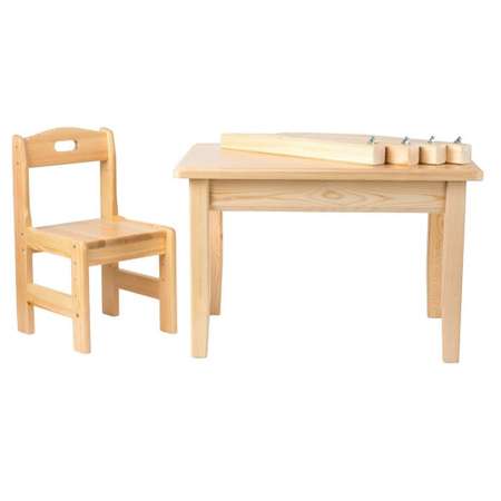 Набор Мебель для дошколят стол со стульчиком регулируемый для детей от 2 до 6 лет