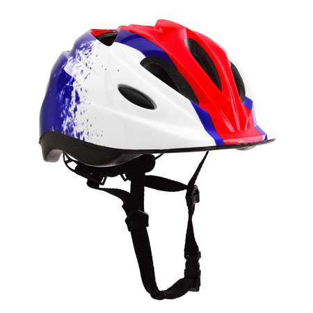 Шлем детский RGX Tricolor синий с регулировкой размера (50-57)