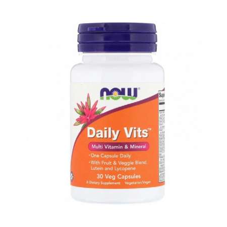 Витаминный комплекс Daily Vits Now 30 капсул лютеин ликопин растительные экстракты