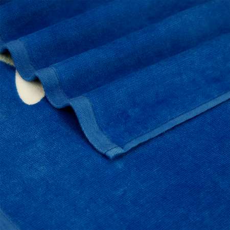 Махровое полотенце Bravo Киты 120х120 см синее