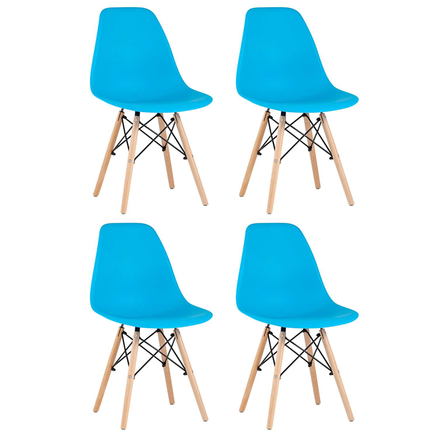 Комплект стульев Stool Group DSW Style голубой - фото 2