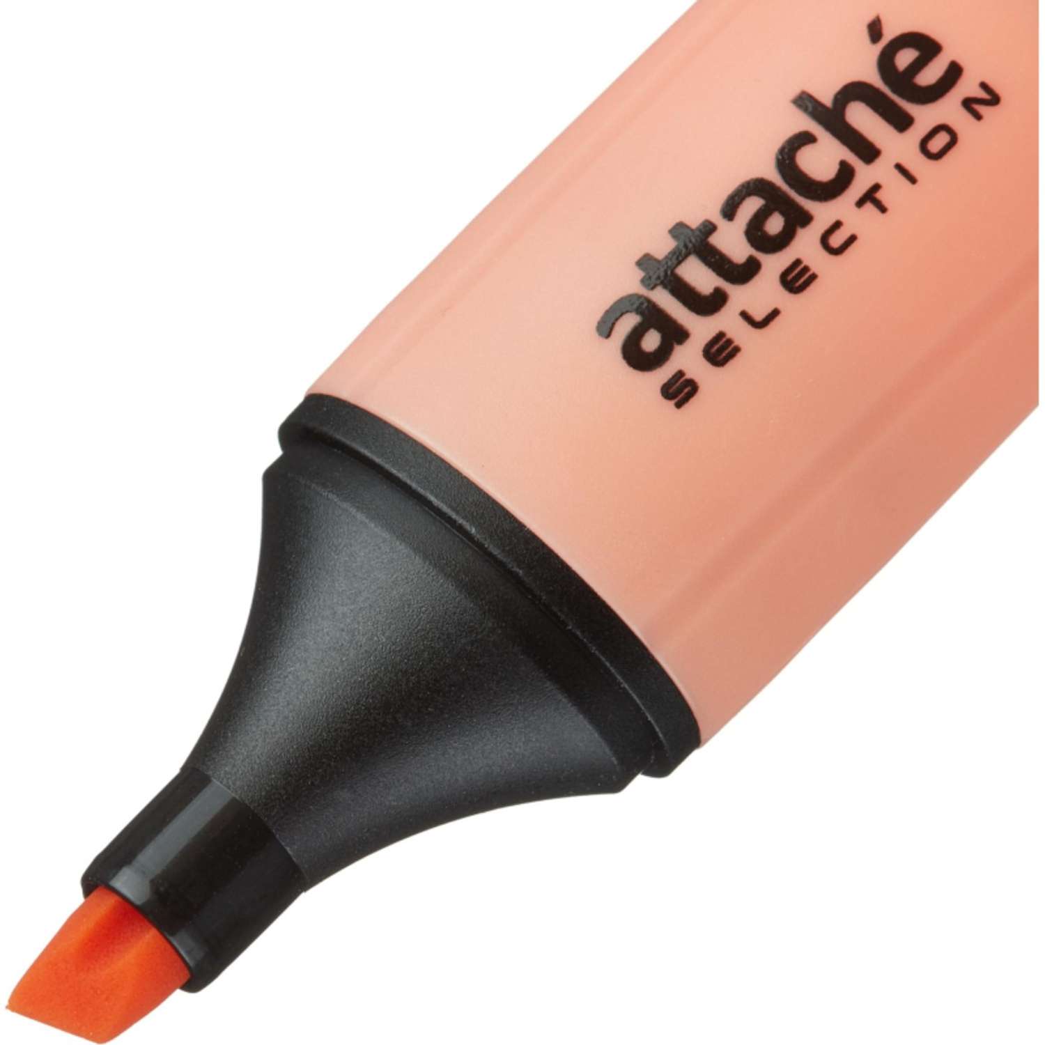 Маркер текстовыделитель Attache Selection Pastel 1-5 мм оранжевый 10 шт - фото 4