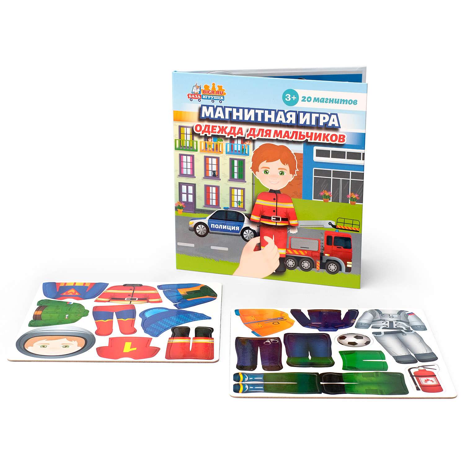 Настольная магнитная игра Бигр Одежда для мальчиков игра-одевашка в дорогу УД76 - фото 3