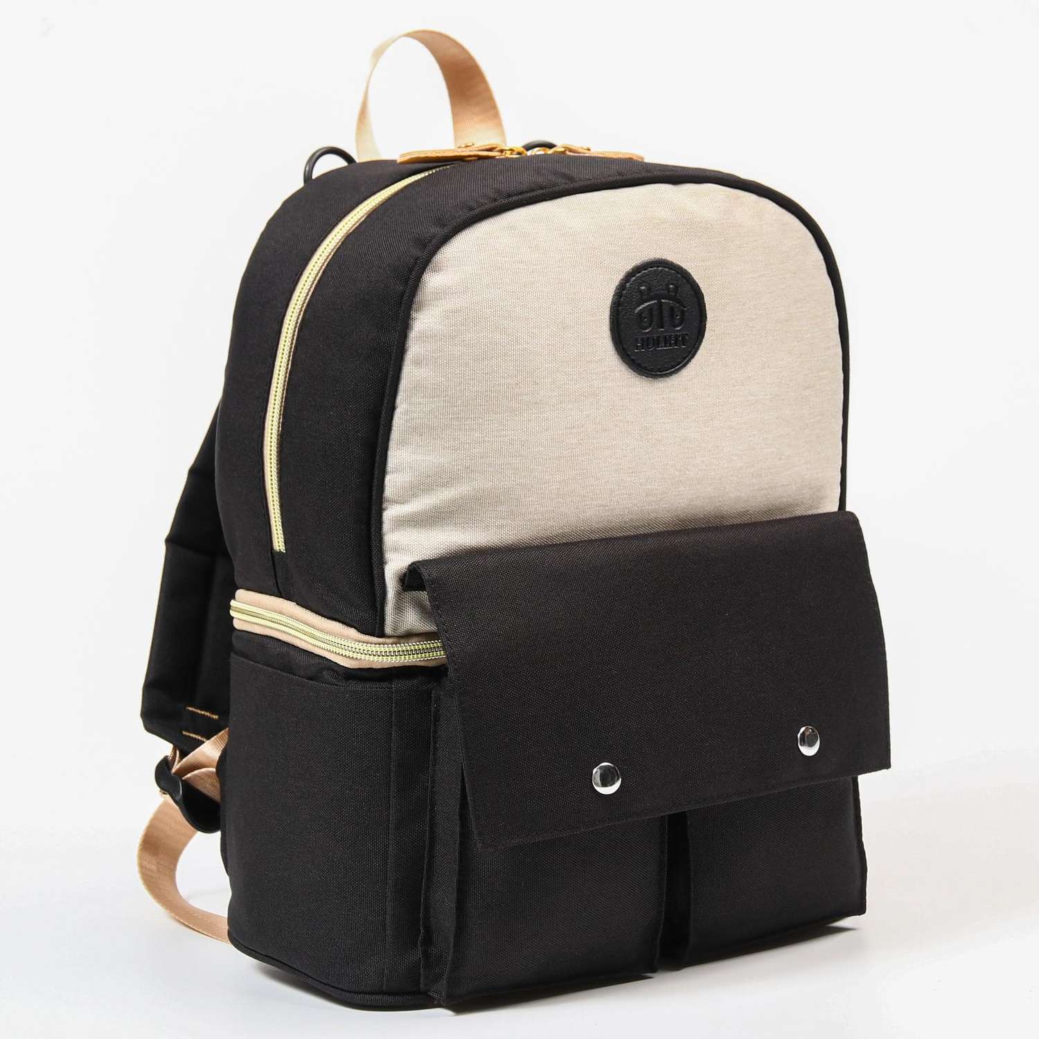 Сумка-рюкзак Sima-Land для хранения вещей малыша цвет черный/серый - фото 1