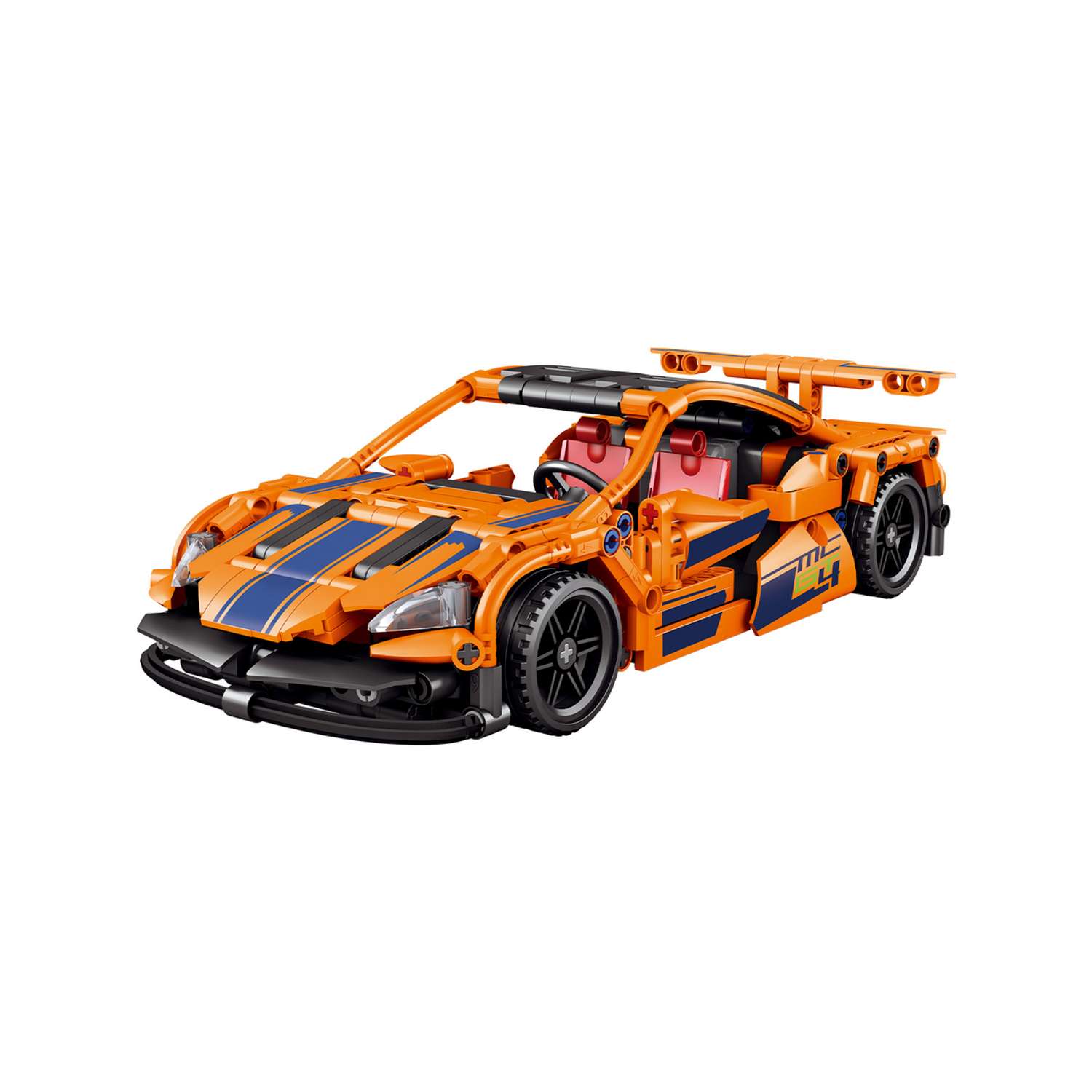 Конструктор Mioshi Пуллбэк: Оранжевый спорткар 428 деталей 25 см - фото 1