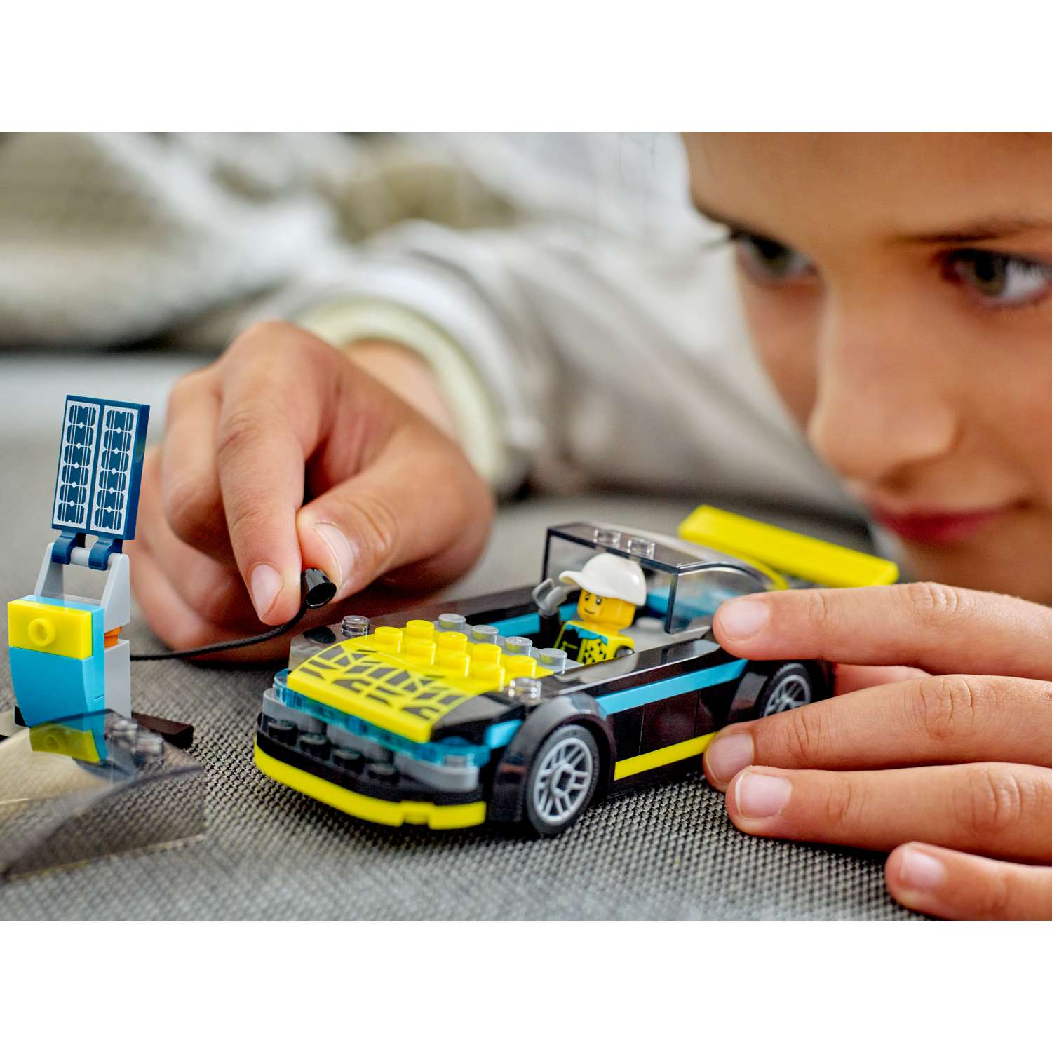Конструктор LEGO City Электрический спорткар 60383 - фото 10
