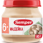 Пюре Semper индейка 80г с 6месяцев