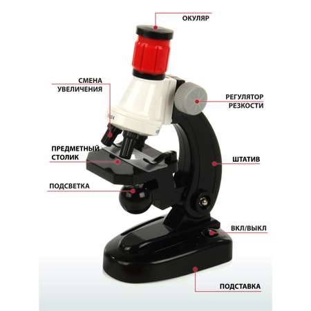 Микроскоп Veld Co с аксессуарами 5 предметов