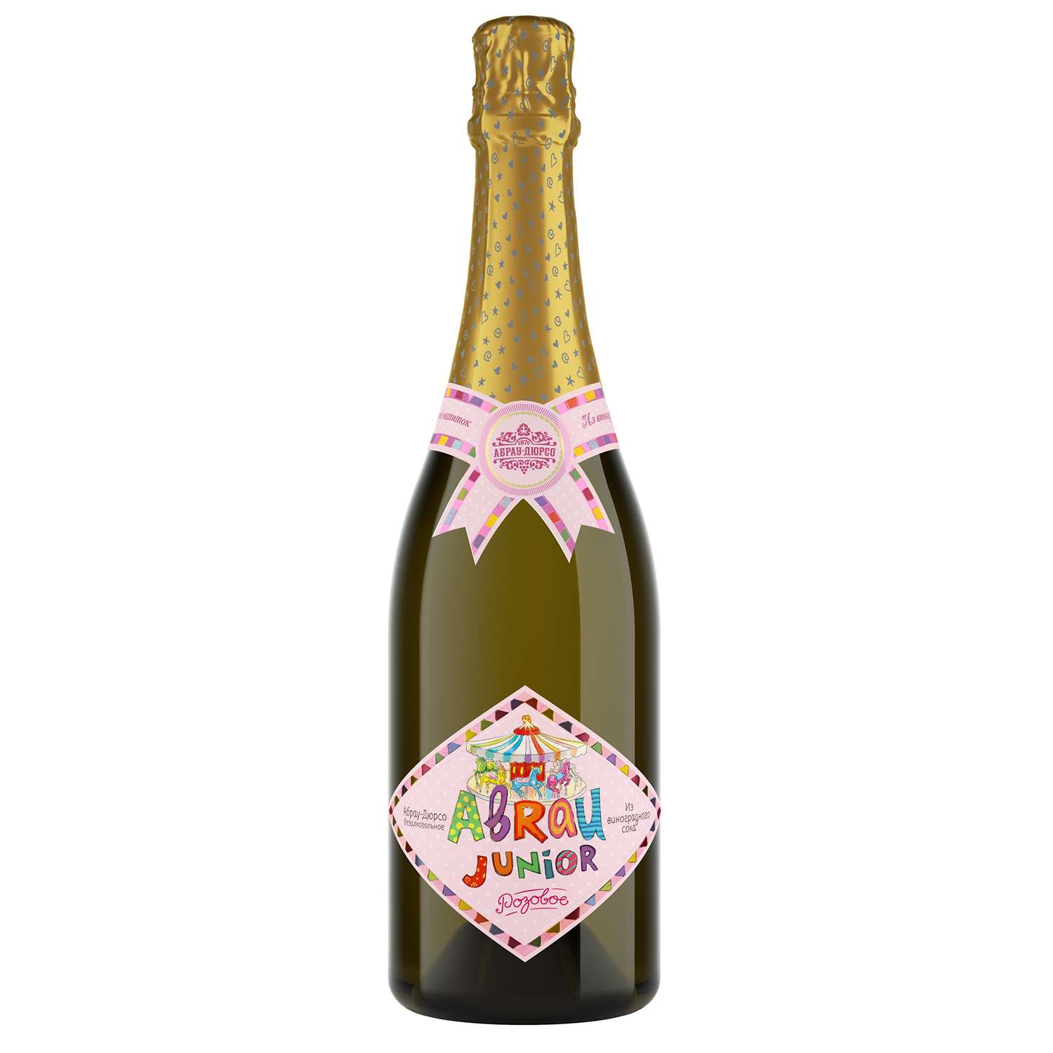 Напиток безалкогольный Абрау Джуниор виноград Розовое 0.75л - фото 1