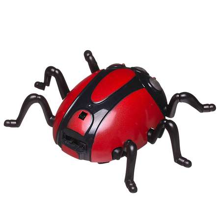 Интерактивная игрушка Junfa Жук на радиоуправлении красный ползает по стенам с зарядным устройством свет