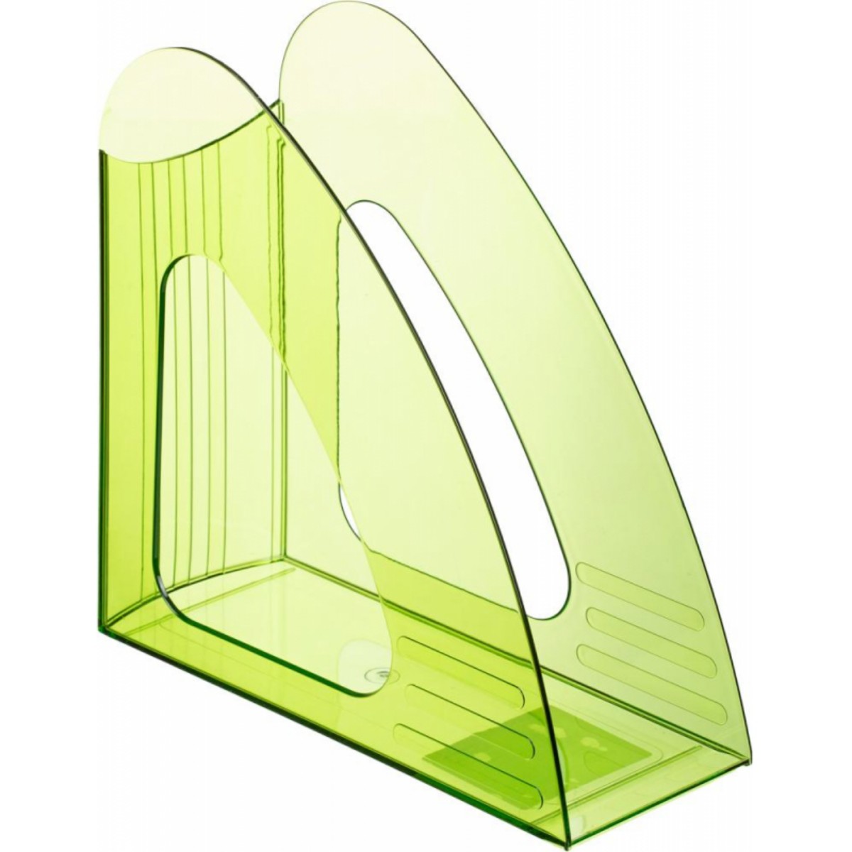 Вертикальный накопитель Attache 90мм Bright Colours прозрачный зеленый 2 штуки - фото 7